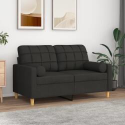 vidaXL Perne decorative, 2 buc. , negru, Ø15x50 cm, textil GartenMobel Dekor (349505)