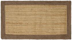 vidaXL Covor din iuta gri 80x150 cm, handmade, pentru living, stil modern (42010663) Covor