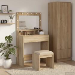 vidaXL Masa de Machiaj Stejar Sonoma 75, 5 x 41 x 135 cm Lemn compozit GartenMobel Dekor (865111)