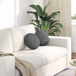 vidaXL Perne de Sezut 2 pcs Gri închis Ø30 x 13 cm tesatura GartenMobel Dekor (42014084)