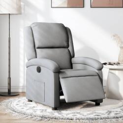 vidaXL Fotoliu rabatabil electric, gri deschis, textil GartenMobel Dekor (3204140)