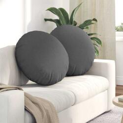 vidaXL Perne de Sezut 2 pcs Gri închis Ø80 x 29 cm tesatura GartenMobel Dekor (42014232)