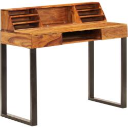 vidaXL Birou, 110x50x94 cm, lemn masiv de acacia si otel GartenMobel Dekor (247964)