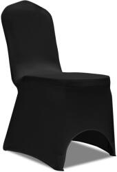 vidaXL Huse de scaun, elastice, 100 buc, negru GartenMobel Dekor (274766)