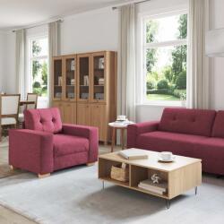 vidaXL Canapea 3 pcs Rosu Vant 221 x 80 x 80 cm Material textil din in GartenMobel Dekor (3324631) Canapea