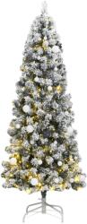 vidaXL Brad Craciun artificial articulat cu 300 LED-uri/globuri 240 cm GartenMobel Dekor (3210503)