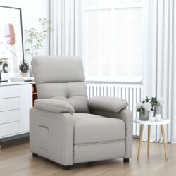 vidaXL Fotoliu rabatabil, gri taupe, material textil GartenMobel Dekor (348283)