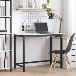 vidaXL masa Alb 100 x 50 x 77 cm Lemn ingineresc si otel GartenMobel Dekor (873793)