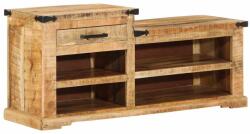 vidaXL banca cu sertar cu depozitare Maro 110 x 35 x 50 cm Mango aspru GartenMobel Dekor (4019631)
