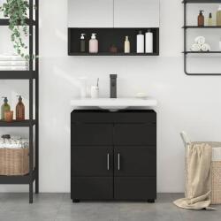 vidaXL Set dulap baie TULUM Negru 60 x 34 x 63 cm Lemn compozit GartenMobel Dekor (880322)