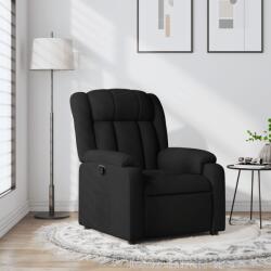 vidaXL Fotoliu rabatabil, negru, material textil GartenMobel Dekor (373576)