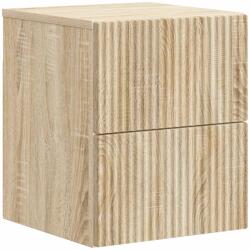 vidaXL Noptiera suspendata stejar Sonoma cu 2 sertare, 33x34, 5x40 cm (898469)