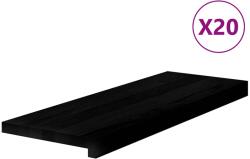 vidaXL Trepte de scara 20 buc maro închis lemn masiv de stejar GartenMobel Dekor (3283061) Covor