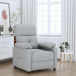 vidaXL Fotoliu rabatabil, gri deschis, material textil GartenMobel Dekor (289662)