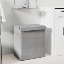 vidaXL Cos de rufe pliabil, gri, 51x34, 5x59 cm, imitatie de panza GartenMobel Dekor (351040)