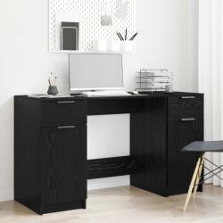 vidaXL Birou cu sertar Stejar Negru 133 x 50 x 75 cm Lemn compozit GartenMobel Dekor (3332512)