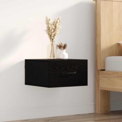vidaXL Noptiera suspendata stejar negru, cu sertar, 35 x 35 x 20 cm (893634)