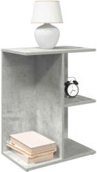 vidaXL Noptiere 2 buc Beton Gri 46, 5x29x61 cm Lemn prelucrat GartenMobel Dekor (858657)