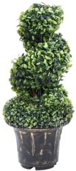 vidaXL Planta artificiala de cimisir cu ghiveci, verde, 59 cm, spirala GartenMobel Dekor (336507)