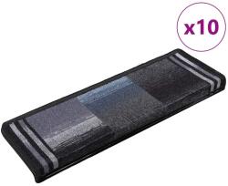 vidaXL Covorase de scari autoadezive, 10 buc. , negru si gri, 65x21x4cm GartenMobel Dekor (149843) Covor