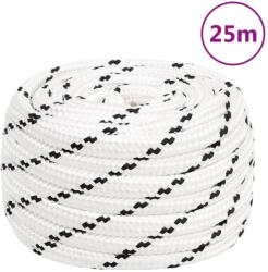vidaXL Franghie de lucru, alb, 20 mm, 25 m, poliester GartenMobel Dekor (152789)