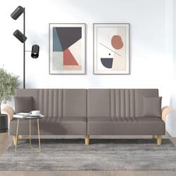 vidaXL Canapea extensibila cu cotiere, gri taupe, textil GartenMobel Dekor (351892) Canapea