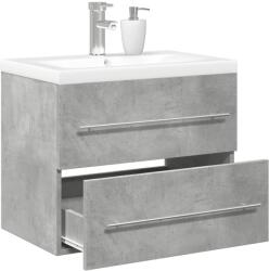 vidaXL Set mobilier de baie, 2 piese, gri beton, lemn compozit GartenMobel Dekor (3324920)