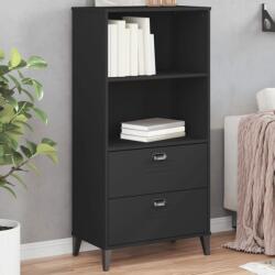 vidaXL Biblioteca „VIKEN, negru, 60x35x123 cm, lemn masiv de pin GartenMobel Dekor (374948) Biblioteca