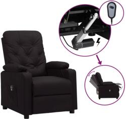 vidaXL Fotoliu rabatabil electric, negru, piele ecologica GartenMobel Dekor (3098863)