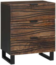 vidaXL Noptiera castan cu 3 sertare, 50 x 33 x 62 cm, lemn prelucrat (4018017)
