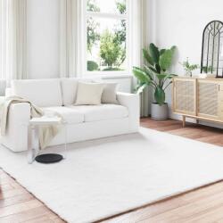 vidaXL Covor din Blana Faux de Iepure Olite Alb 240 x 240 cm Poliester GartenMobel Dekor (42021622) Covor
