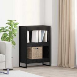 vidaXL Dulap pentru carti Stejar Negru 80 x 30 x 155 cm Lemn compozit GartenMobel Dekor (886384) Biblioteca