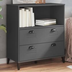 vidaXL Biblioteca „VIKEN, gri antracit, 80x40x80 cm, lemn masiv pin GartenMobel Dekor (374946) Biblioteca