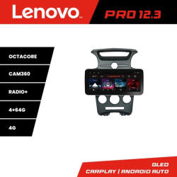 Lenovo Navigatie Android Kia Carens 2006-2012, QLED 12.3, 4G, DSP, 4+64GB (KIT-carens-2006+PRO-12.3-4+64)
