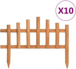 vidaXL Borduri de gazon, 10 buc. , 4, 4 m, lemn de brad GartenMobel Dekor (314846)
