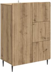 vidaXL Bufet Stejar Artizanal 66 x 34, 5 x 91, 5 cm Lemn prelucrat GartenMobel Dekor (894404) Comoda