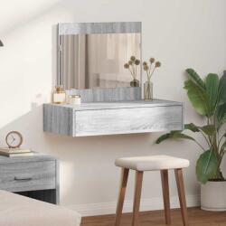 vidaXL Masa de Machiaj cu sertar Gri 83 x 40 x 70 cm Lemn compozit GartenMobel Dekor (865204)