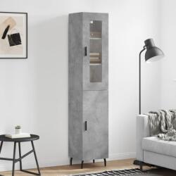 vidaXL Dulap înalt, gri beton, 34, 5x34x180 cm, lemn prelucrat GartenMobel Dekor (3199189) Comoda