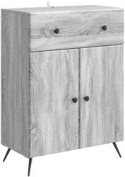 vidaXL Bufet cu sertar Sonoma gri 66 x 34, 5 x 90 cm Lemn prelucrat GartenMobel Dekor (895561) Comoda