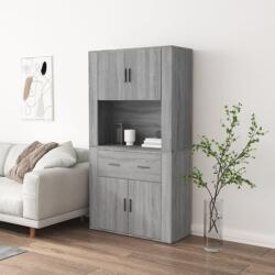 vidaXL Dulap înalt, gri sonoma, lemn prelucrat GartenMobel Dekor (3185373) Comoda