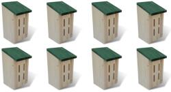 vidaXL Casute de fluturi, 8 buc. , 14x15x22 cm, lemn GartenMobel Dekor (276007)