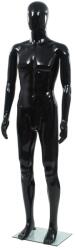 vidaXL Corp manechin masculin, suport din sticla, negru lucios, 185 cm GartenMobel Dekor (142927)