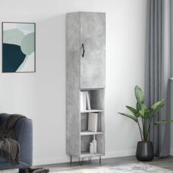 vidaXL Dulap înalt, gri beton, 34, 5x34x180 cm, lemn prelucrat GartenMobel Dekor (3199013) Comoda
