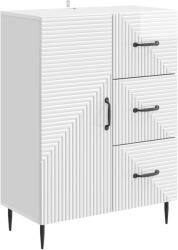 vidaXL Bufet Alb foarte lucios 66 x 34, 5 x 89, 5 cm Lemn prelucrat GartenMobel Dekor (894859) Comoda
