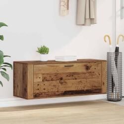 vidaXL Dulap pentru pantofi Lemn vechi 100 x 35 x 38 cm Lemn compozit GartenMobel Dekor (881018) Pantofar