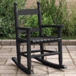 vidaXL Scaun balansoar pentru copii, negru, lemn masiv de plop GartenMobel Dekor (4008879) Balansoar