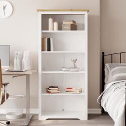 vidaXL Biblioteca BODO, maro, 82x40x173 cm, lemn masiv pin, 5 rafturi GartenMobel Dekor (355081) Biblioteca