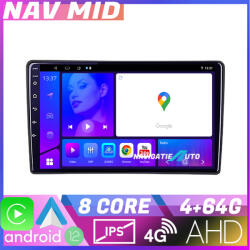 Edotec Navigatie Toyota EDOTEC-LITE Android 12, Octa Core, 4GB RAM, 64GB, CarPlay (NAV2-9-4+64|K-toyota-universal)