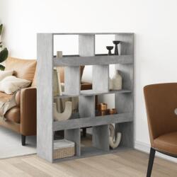 vidaXL Separator de camera, gri beton, 100x33x125, 5 cm, lemn prelucrat GartenMobel Dekor (3309522) Biblioteca