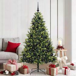 vidaXL Brad de Craciun artificial cu ramuri articulare 300 LEDs 180 cm GartenMobel Dekor (3395992)